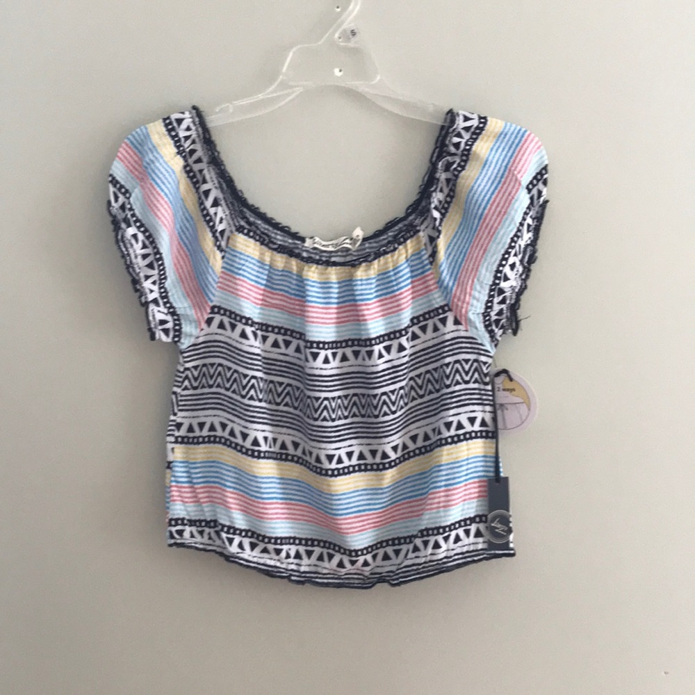 Liberty Love Boho Crop Top Blouse